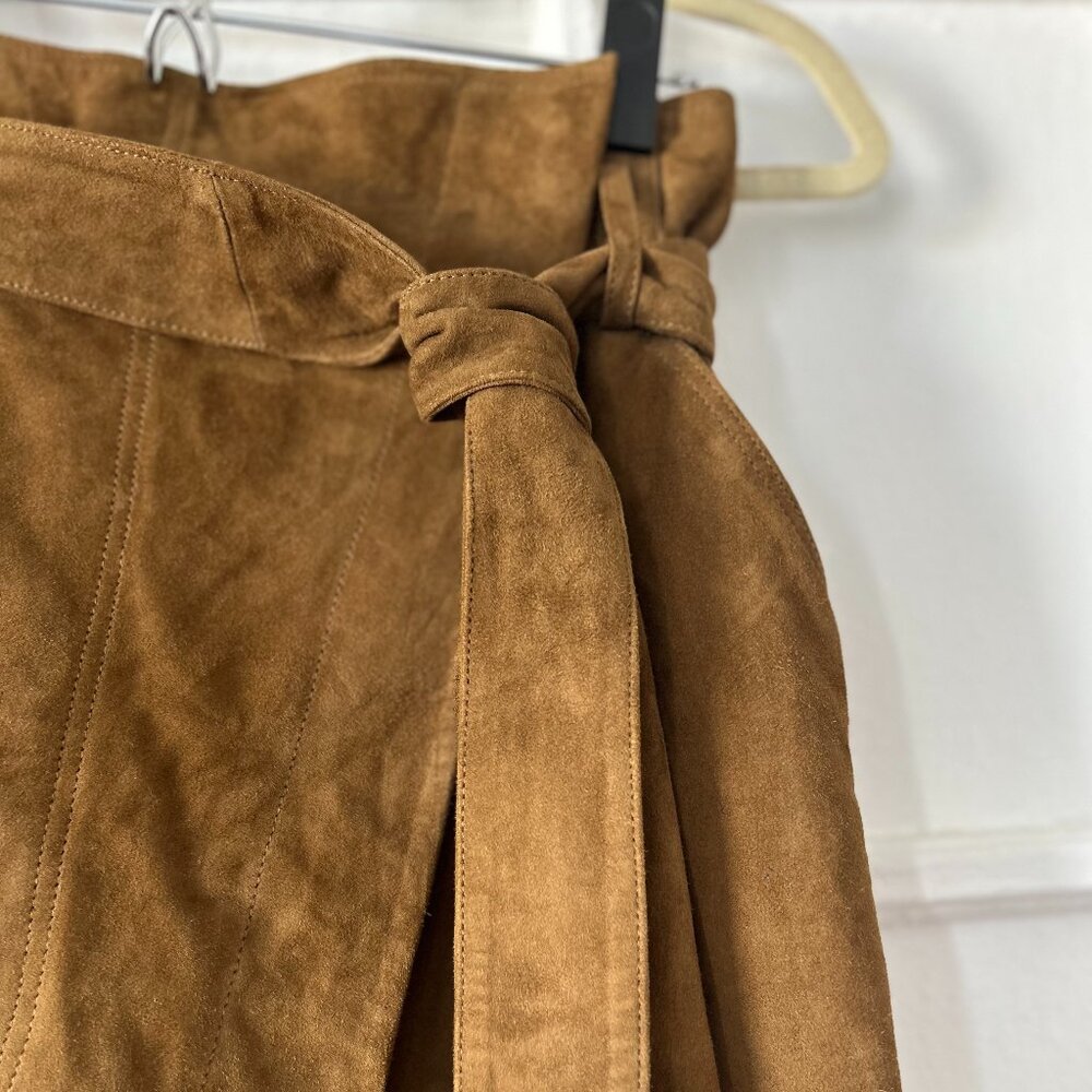 NWOT Sezane Leandra Skirt -- Taupe Suede, Size 34 (US 2) - Picture 10 of 10